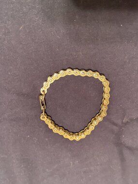 Silver Bike Chain Link Bracelet